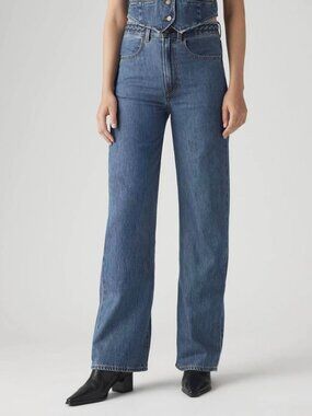 Ribcage Wide Leg Braided Women's Jeans